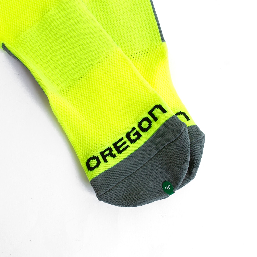 Classic Oregon O, Donegal Bay, Yellow, Crew, Accessories, Unisex, Performance, Sock, 733994